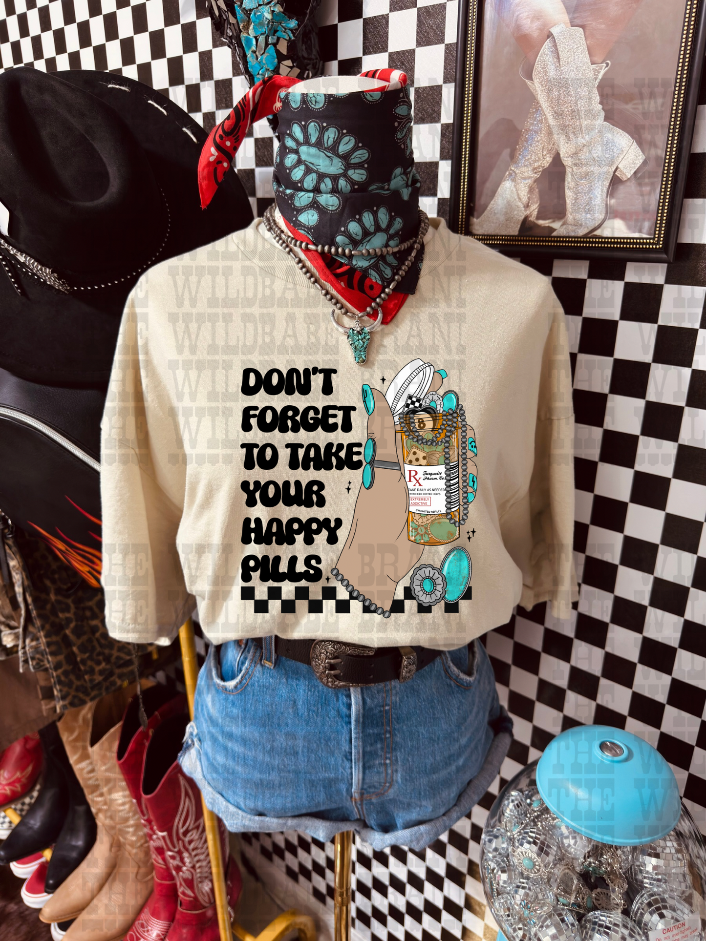 TAKE YOUR HAPPY MEDS GRAPHIC