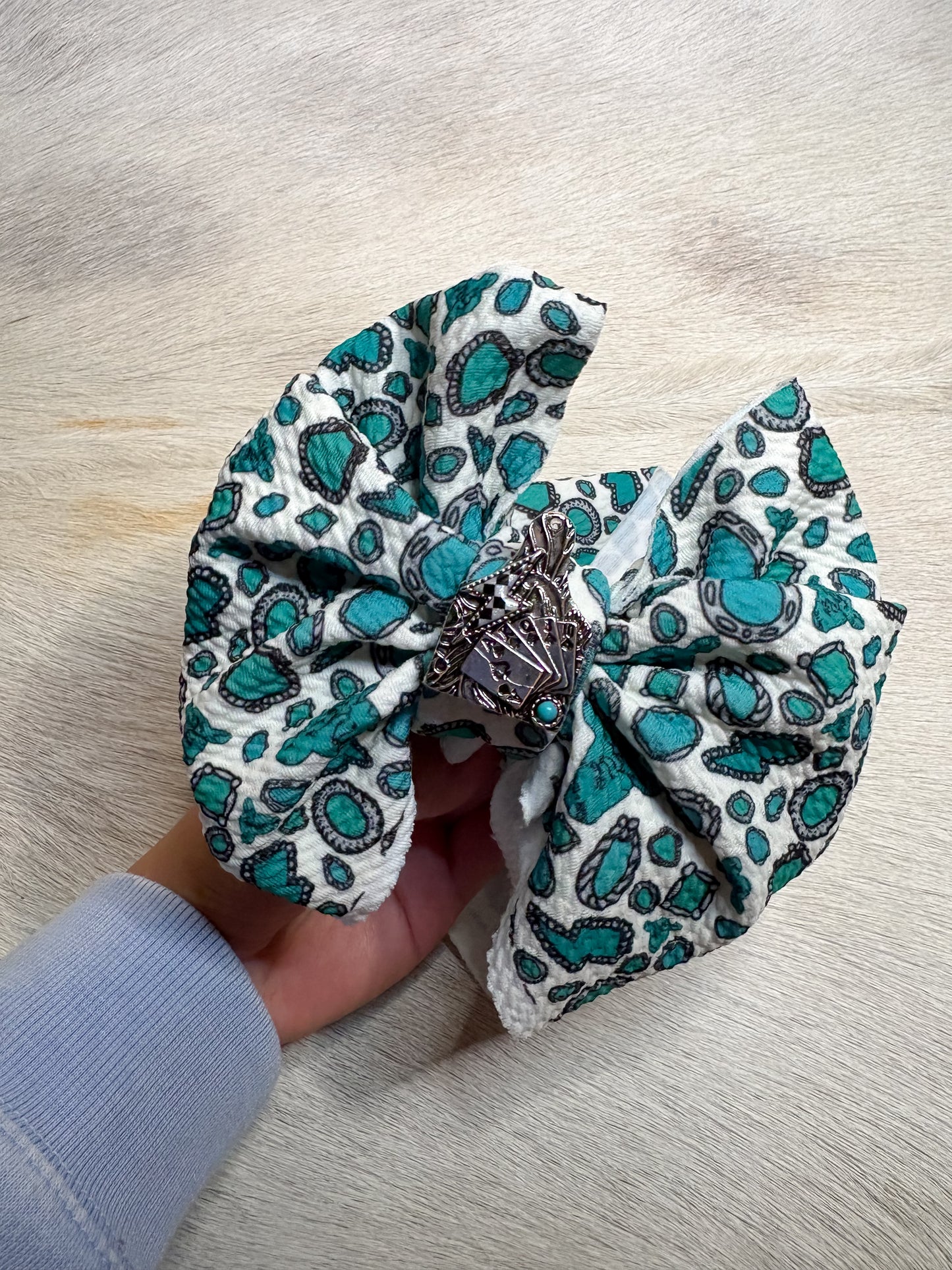 TODDLER SIZE MESSY WRAP COW TAG CHARM ADDED