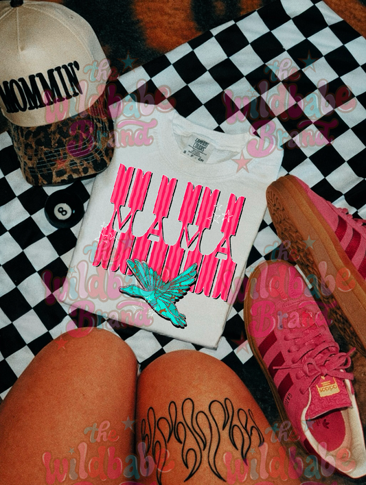 PINK MAMA MALLARD GRAPHIC TEE