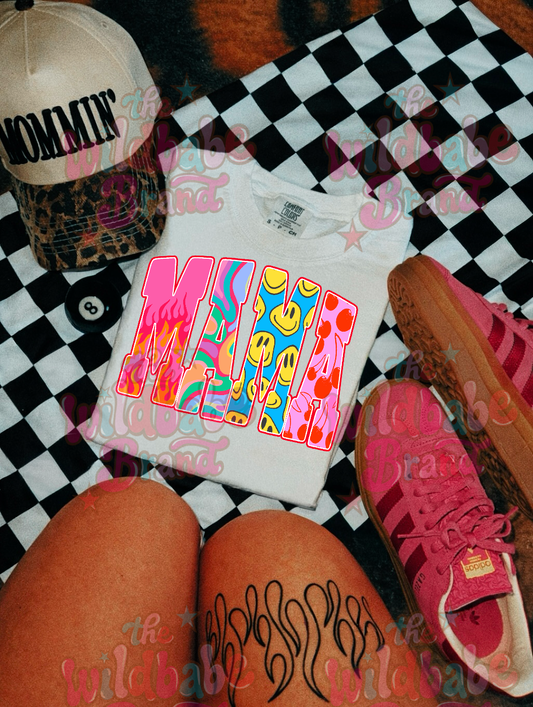 TRENDY SUMMER MAMA GRAPHIC TEE