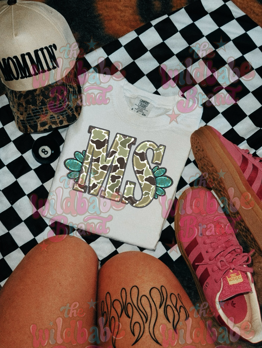 MS CAMO GRAPHIC TEE