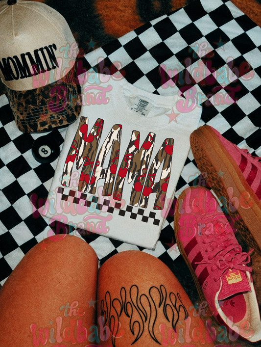 CAMO MAMA GRAPHIC TEE