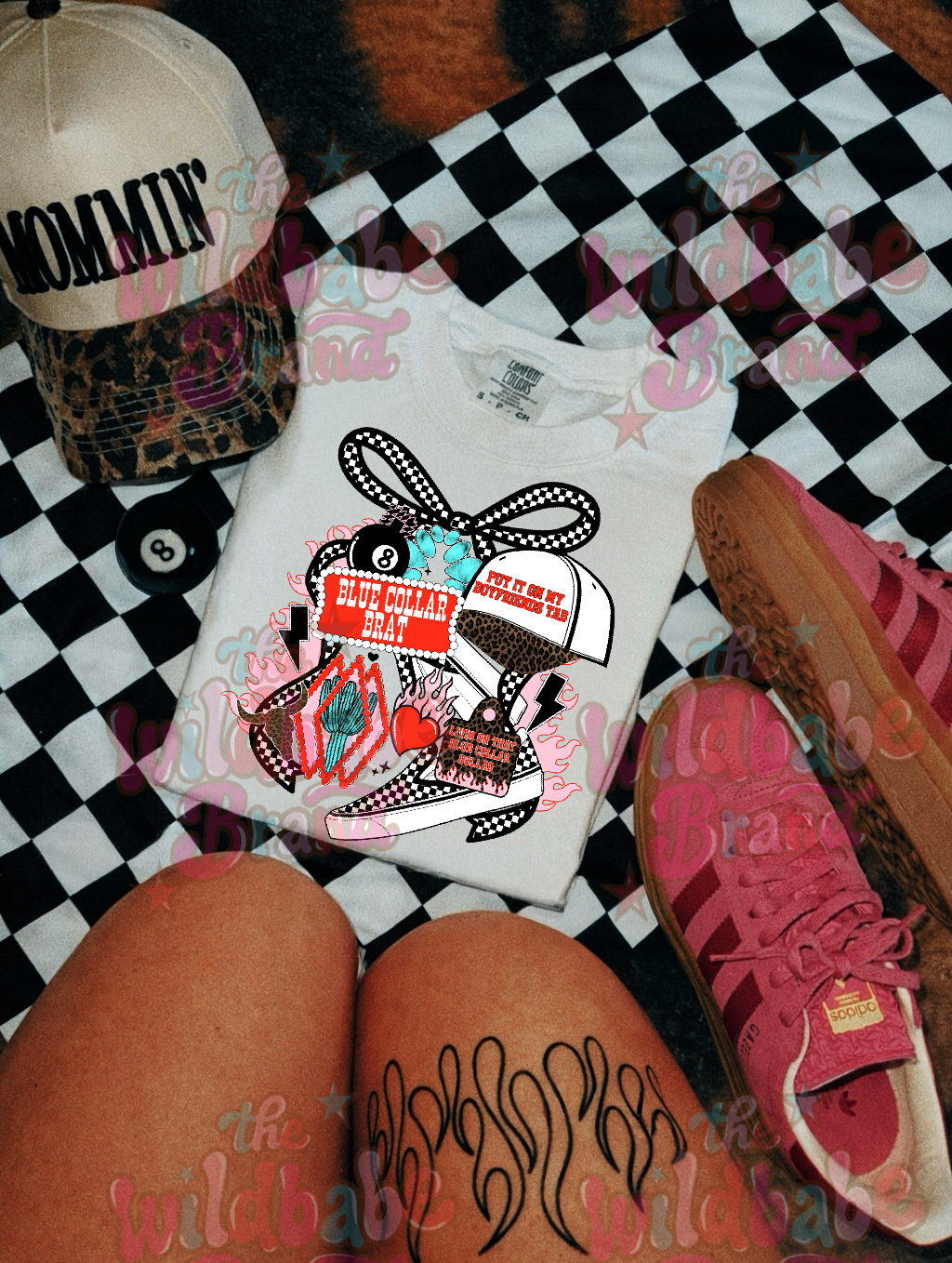 BLUE COLLAR BRAT GRAPHIC TEE (BOYFRIEND)