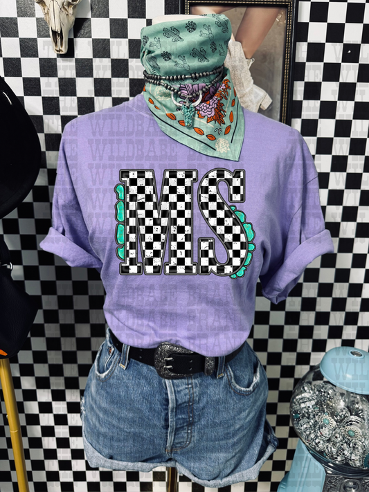 MS CHECKERED TEE TUESDAY